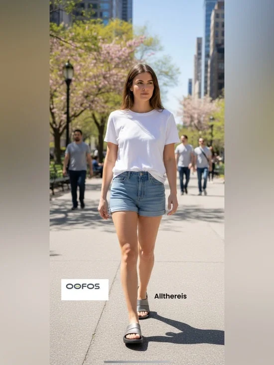 NWOB OOFOS OOahh Luxe slides - Picture 6 of 15